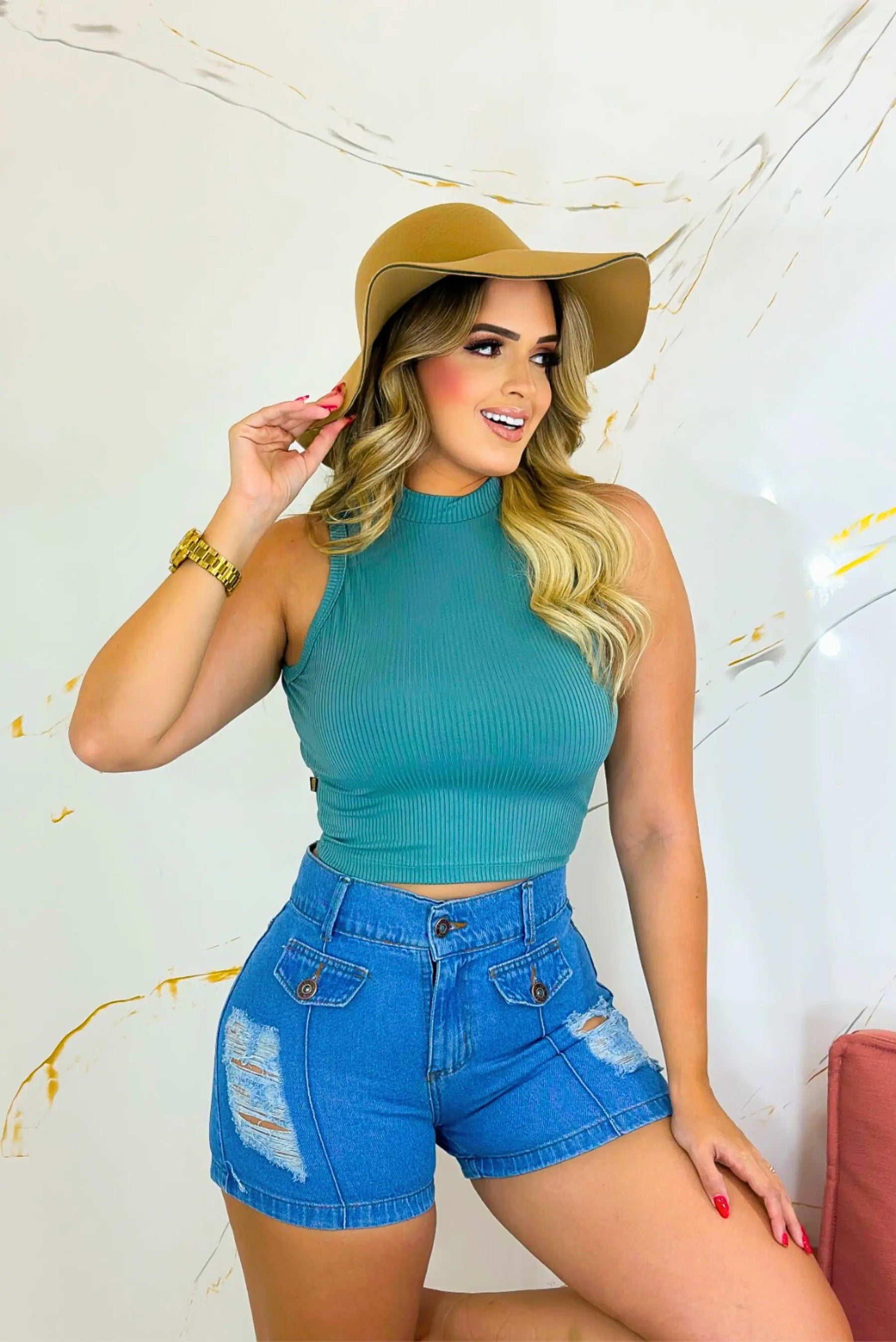 Blusa Canelada Feminina Casual - Conforto e Estilo em Diferentes Cores