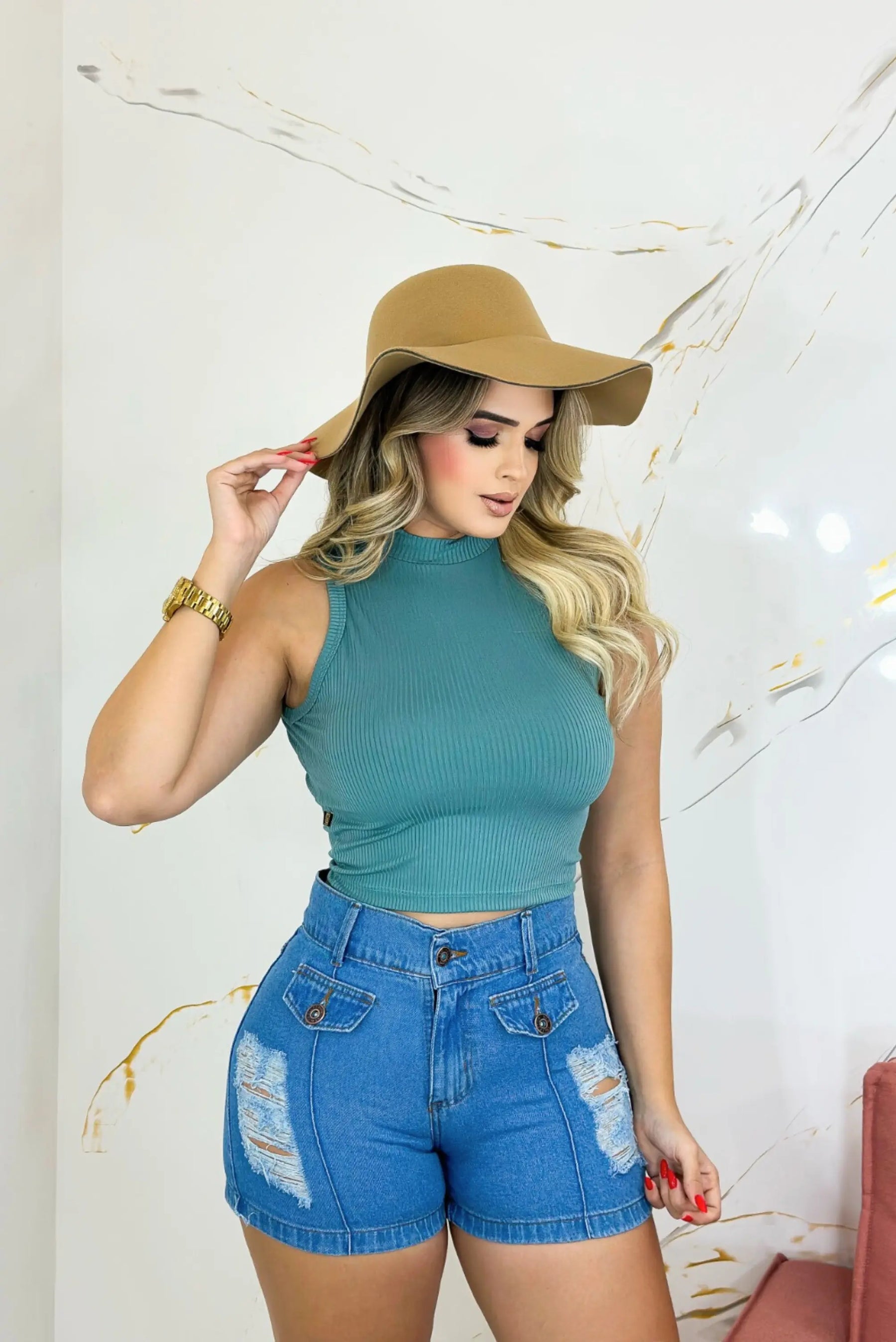 Blusa Canelada Feminina Casual - Conforto e Estilo em Diferentes Cores