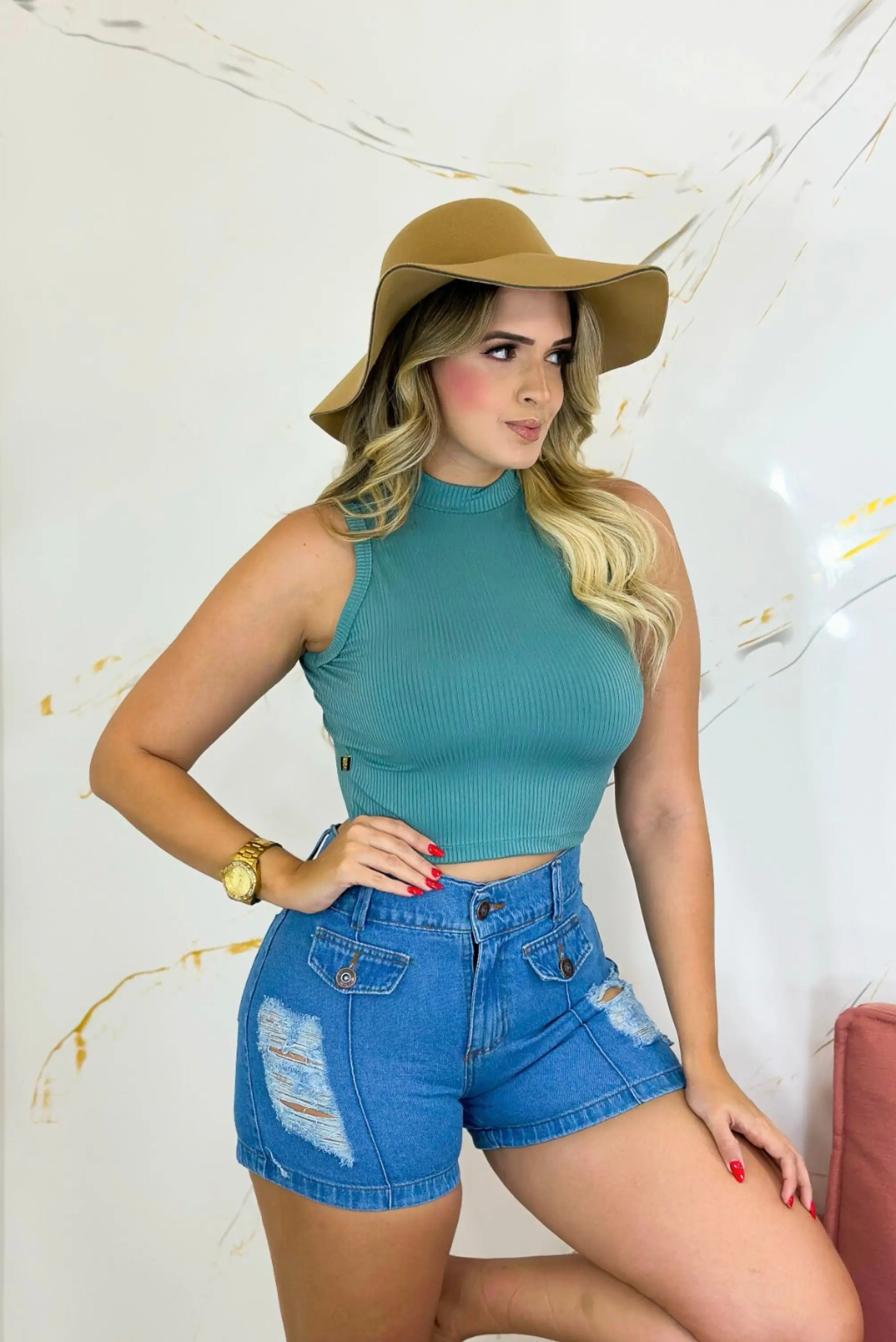 Blusa Canelada Feminina Casual - Conforto e Estilo em Diferentes Cores