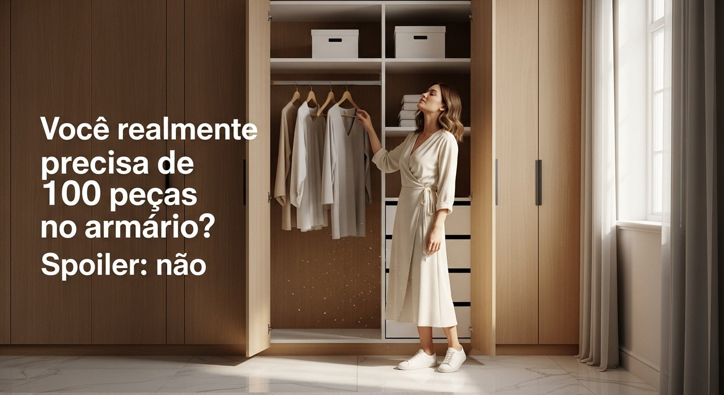 Você realmente precisa de 100 peças no armário? Spoiler: não.