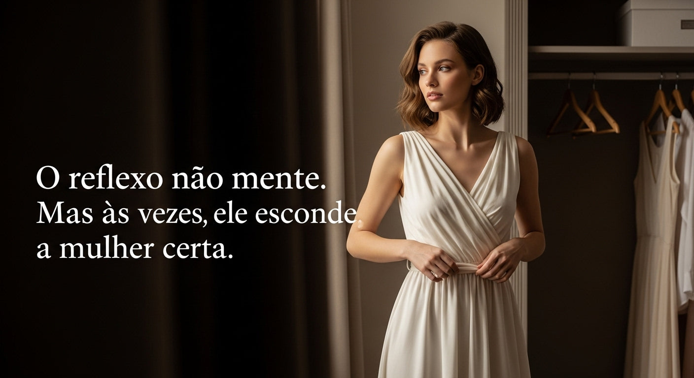 O reflexo não mente. Mas às vezes, ele esconde a mulher certa.