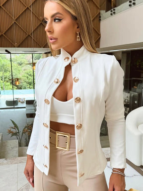 Blazer Celéstia com Top Incluso | Elegância, Sofisticação e Atitude em Cada Detalhe