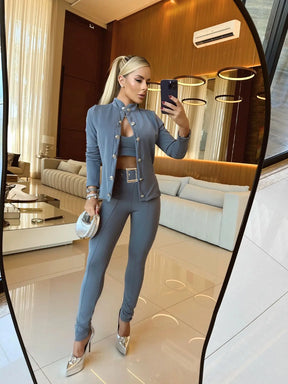 Blazer Celéstia com Top Incluso | Elegância, Sofisticação e Atitude em Cada Detalhe