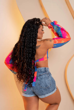 Short Jeans Feminino Premium - Detalhes Rasgados e Caimento Perfeito