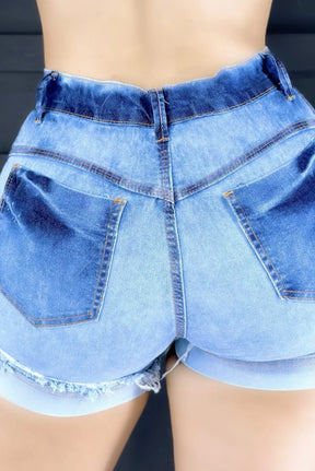 Short Jeans Feminino Cós Alto - Jeans Durabilidade e Estilo