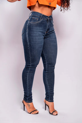 Calça Jeans Feminina Skinny Alta Cintura 2025 - Conforto e Estilo em Denim Premium