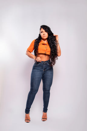 Calça Jeans Feminina Skinny Alta Cintura 2025 - Conforto e Estilo em Denim Premium