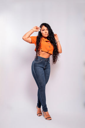 Calça Jeans Feminina Skinny Alta Cintura 2025 - Conforto e Estilo em Denim Premium